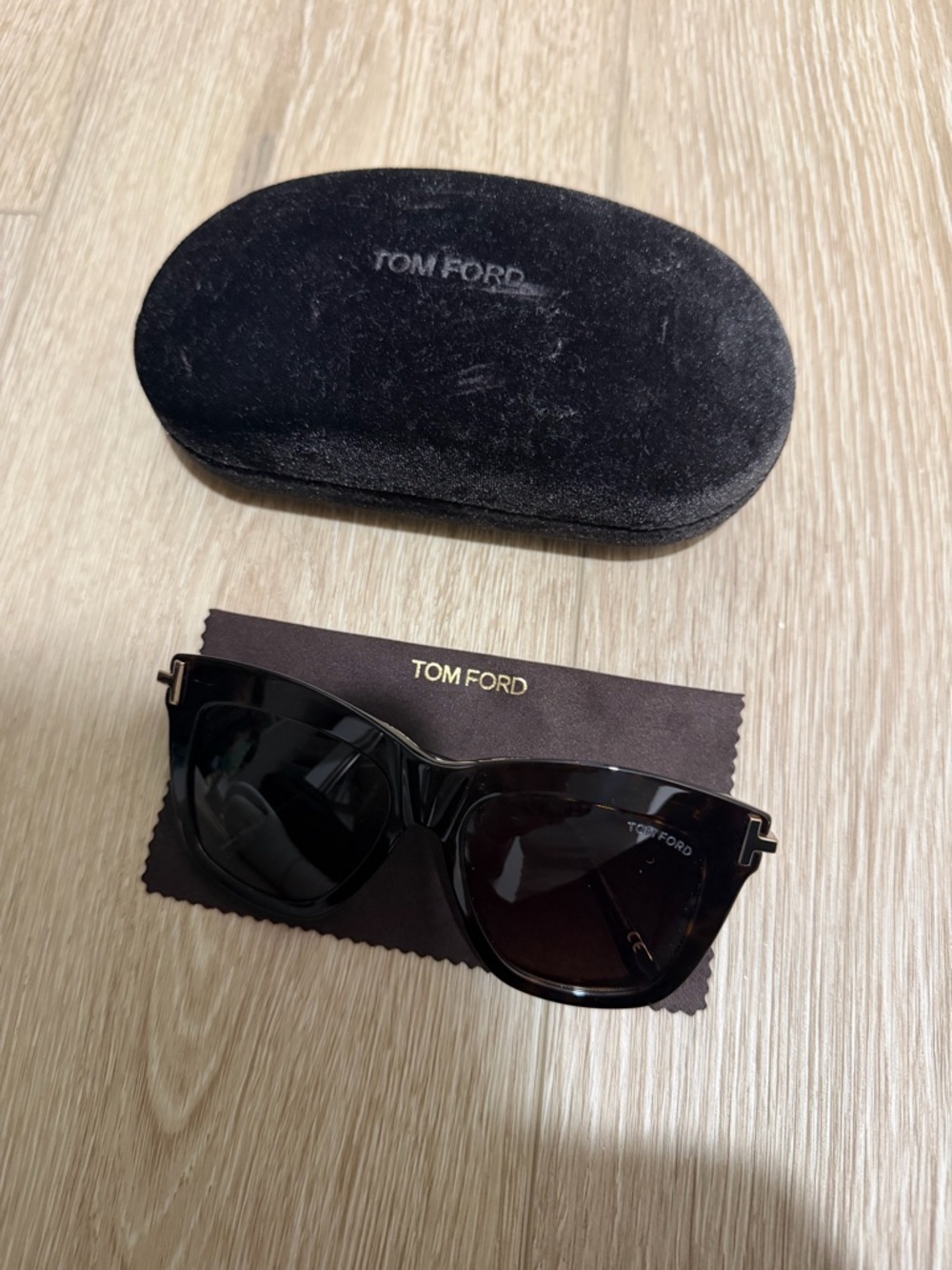 Tom Ford Black Velvet Eyeglass Case